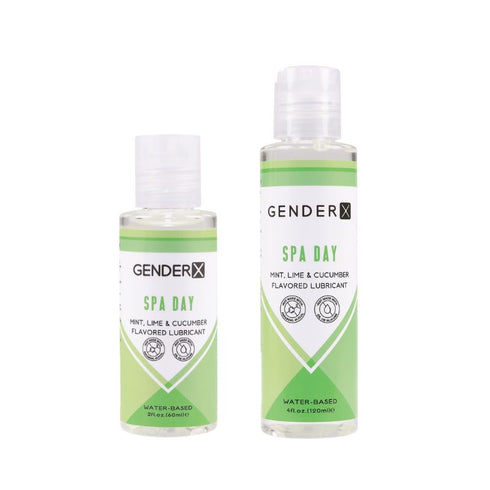 Día de spa con lubricante con sabor Gender X